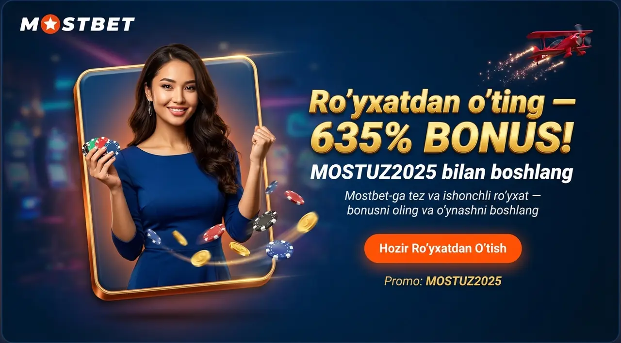 Mostbet tirkew — Ro'yxatdan o'tish va Bonuslar 2026